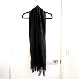 Elegant Black Long Scarf